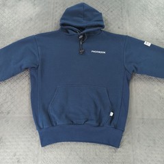Facebook Hoodie Tyndale Heavyweight Flame Resistant Blue Men Medium Made in USA