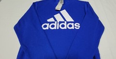ADIDAS MENS ESSENTIALS FRENCH TERRY BIG LOGO SWEATSHIRT ROYAL BLUE HE1840
