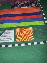 Graphic Color Test Pattern T Shirt Large Green Port & Company Art Tee