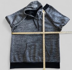 Steve’s Jeans Men’s 5X Big & Tall Gray/Black Fleece Pullover Oversized Hoodie
