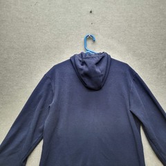 The North Face Men Hoodie M Navy Logo Embroidery Fleece Activewear Gorpcore