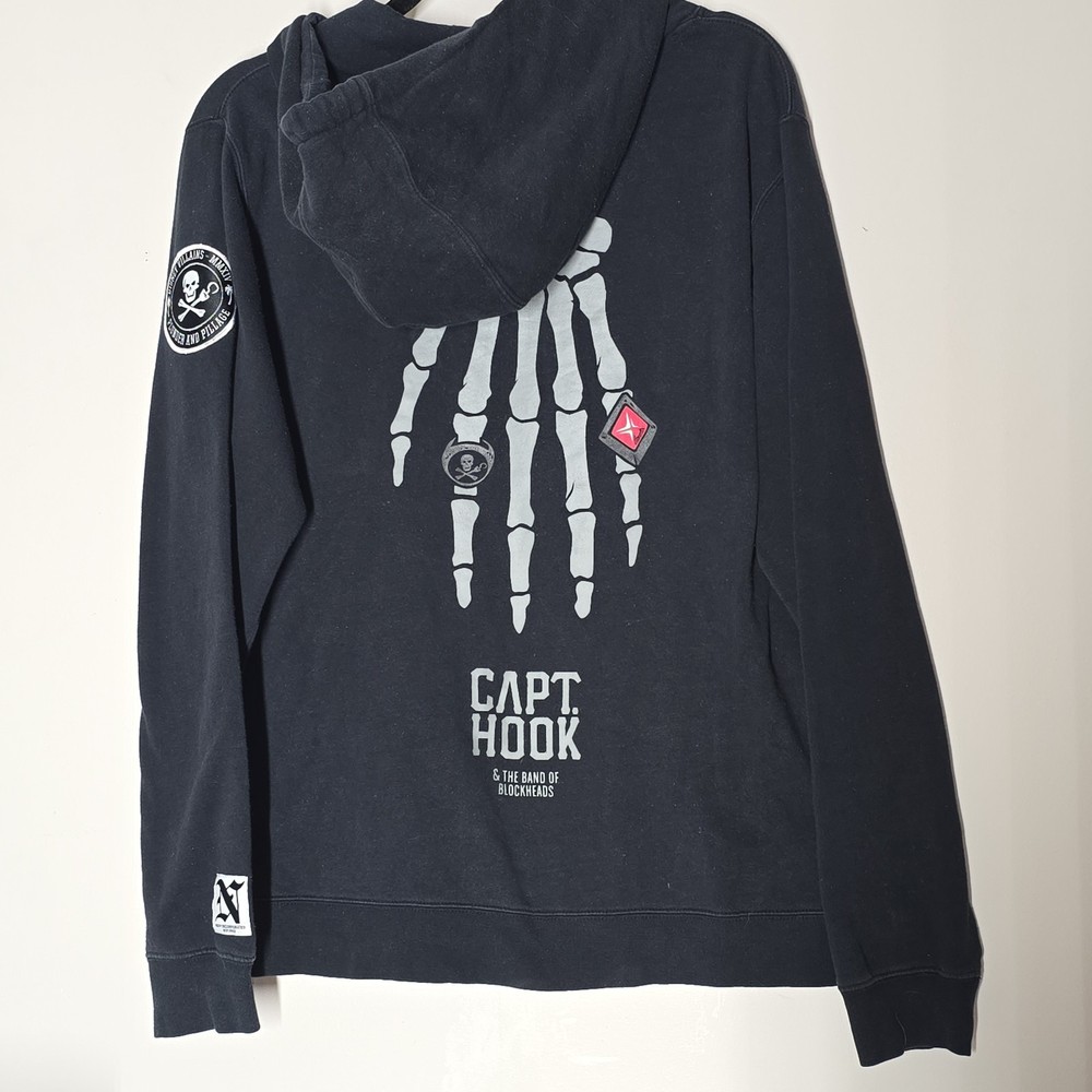 Disney × NEFF Villains Captain Hook The World Is Yours Hoodie Long Sleeve Size S