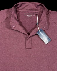 Holderness & Bourne Men’s The Payne Golf Pullover Snap Button Plum Large
