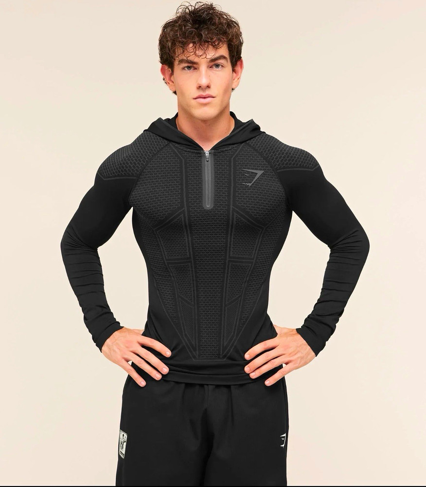 Gymshark Onyx V1 Men’s L Black long sleeve on hand