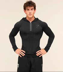 Gymshark Onyx V1 Men’s L Black long sleeve on hand