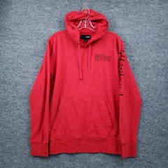 Hurley Hoodie Mens S Small Red Pullover Long Sleeves Hooded Surfing