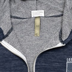 Legoland California Mens Hoodie Zip Up Drawstring Navy XL Embroidered Logo