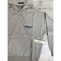 Fear of God Essentials Men’s Dark Oatmeal Essentials Hoodie NWT Size S