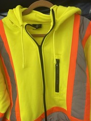 High Visibility Fleece Hoodie 3XL Vendace Construction Work Jacket Sweatshirt