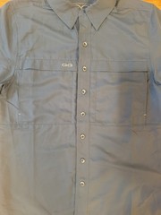 Mens Small Gameguard Outdoors 1042 Long Sleeve Blue Shirt Vented Fishing