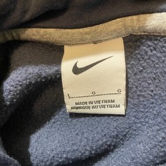 Nike Hoodie Mens L Football Club Fleece Pullover Hooded Sweatshirt Navy Logo