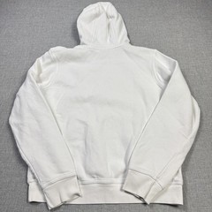 Nike Hoodie Mens M White Pullover Hooded Pockets Lined Heavyweight Fleece Logo