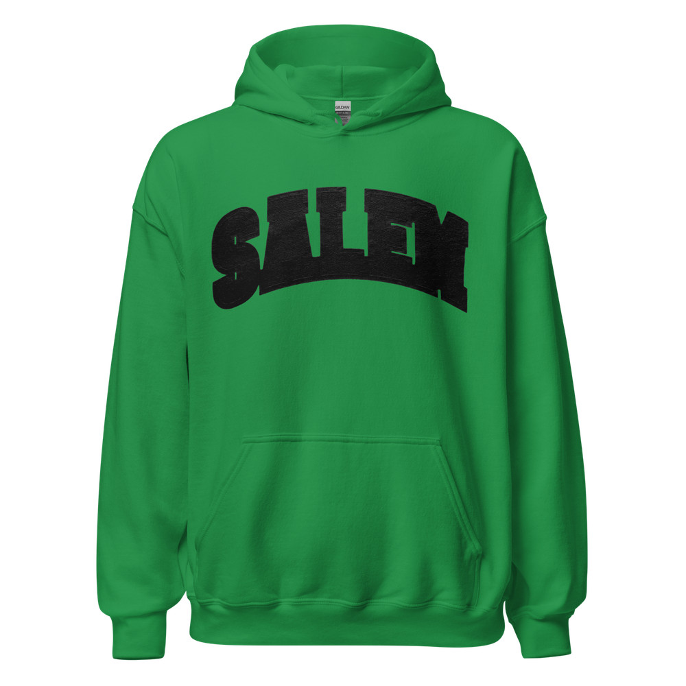 SALEM WITCH HOUSE BAND COLLEGIATE HOODIE GREEN/BLACK S4LEM MERCH RARE