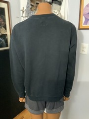 Vintage United Colors Of Benetton Script Embroidered Black Crewneck Sweatshirt L