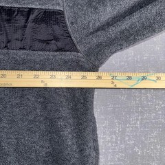 Nautica Jeans Company Sweatshirt Mens 2XL Gray 1/4 Zip Mock Neck Fleece Pullover