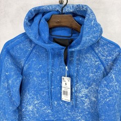 Adidas Hoodie Mens Small Acid Wash 3 Stripe Reverse Weave Sweatshirt Pullover
