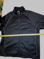 Champion Authentic Black Full Zip Sweatshirt Athleisure Gym Size Mens XL EUC