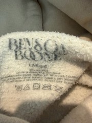 Benson Boone Hoodie Mens Large Beige World Tour 2024 Sweater 100% Cotton STAINED