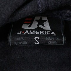 J America Adult Size Small Navy Heahter Fleece Pocket Pullover Hoodie NWT