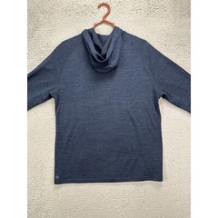 VRST Shirt Mens Medium Blue Quarter Zip Pullover Hooded Activewear Long Sleeve