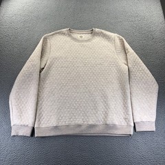 Marine Layer Sweatshirt Men Extra Large Oatmeal Corbet Quilted Crewneck Pullover