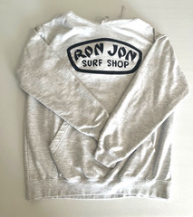 Ron Jon Surf Shop Hoodie Pullover White Cotton All Season surf swim ski