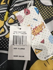 Drill Clothing Oh SNAP! Unisex Hoodie X-Large Yellow Black Comic Skater POP