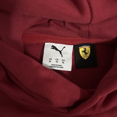 PUMA Scuderia Ferrari Miami Graphic Pullover Hoodie Mens Size XL Deep Red NEW