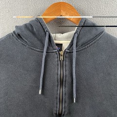 Vintage Dickies Thermal Lined Hoodie Mens XL Blue Full Zip 90s Y2K Grunge Skater