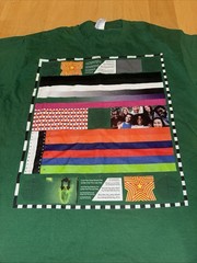 Graphic Color Test Pattern T Shirt Large Green Port & Company Art Tee