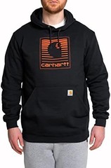 Carhartt Men’s Loose Fit Midweight Hooded Neck Letter Print Mens Graphic