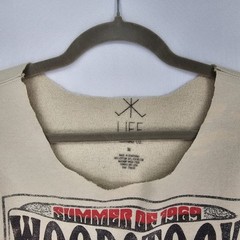 Customized! Life Clothing Co Woodstock 69 Sweatshirt Sz M Beige See Description