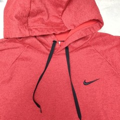 Nike Hoodie Mens L Red Pullover Therma-FIT Fleece Hooded Pockets DQ4834
