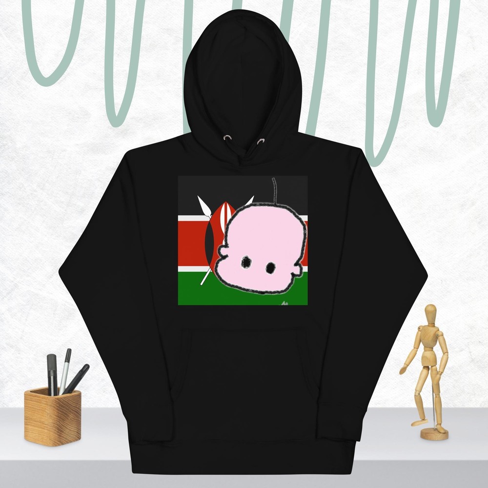 SARANG in Kenya flag bg – Unisex Hoodie