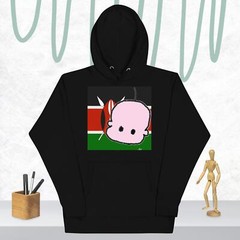 SARANG in Kenya flag bg – Unisex Hoodie
