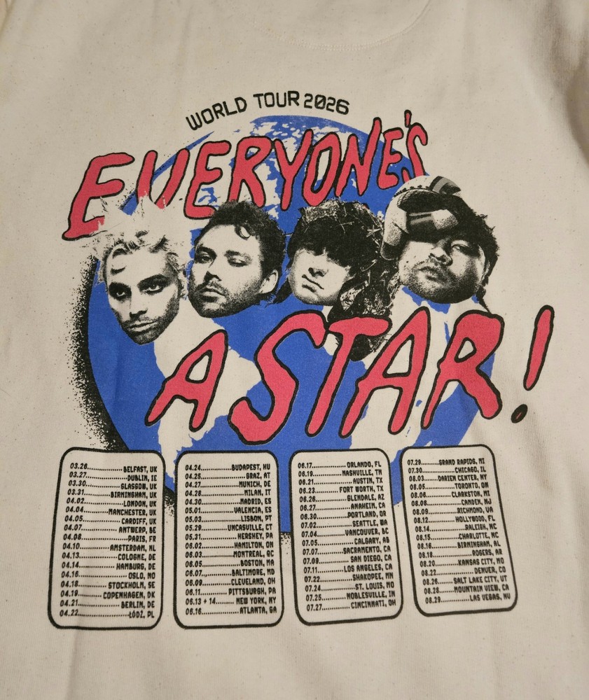 Five Seconds Of Summer FSOS Everyone’s a Star ! World Tour 2026 Beige Sweatshirt