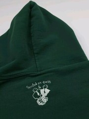 Stunt Dalmatian Dog Print Hoodie Sport Skate Green Multicolor 365 CUT SLEEVES