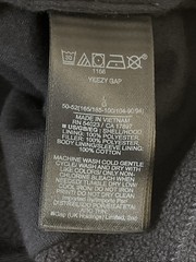 Yeezy Gap Men’s Black Polar Fleece Padded Hoodie Engineered by Balenciaga Dove L