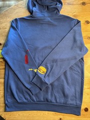 Bob’s Burgers Characters embroidered hoodie blue XLARGE XL BoxLunch NWT Pullover