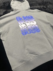 Hugo Boss Men’s Niftyhood Logo Cotton French Terry Pullover Hoodie-Slate Gray/XL
