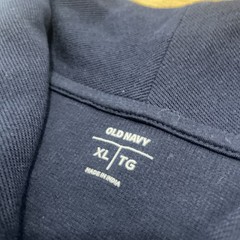 Old Navy Blue Preppy Sweater Men XL Textured Fall Winter Shawl Classic Capsule
