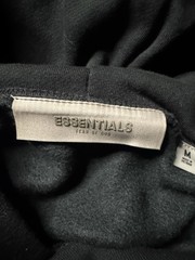 Essentials Fear of God Men’s Black Hoodie M Fleece Pullover Logo Pockets