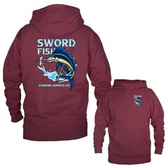 Deep Sea Swordfish Outdoor Sports Fishing Pullover Hoodie