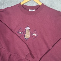 M&C Sport GOLF Sweatshirt Mens XXL Red Pullover Sweater Crewneck Embroidered