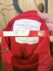 Retro Y2K American Eagle Outfitters Red Hoodie