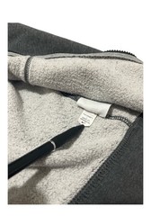 Nike Men’s Gray Fleece Full Zip Hooded Hoodie Logo Pockets Size L Regular Fit