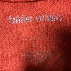 Billie Eilish Hoodie Adult XL Coral Happier Than Ever Tour Oversized Sweatshirt