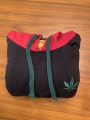Dikotomy Pot Leaf Hoodie Pullover Mens Small Streetwear Y2K Skater Hip Hop