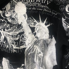 New York New York Hoodie Teens XL Black Full Zip Statue Liberty Graphic USA Y2K