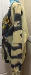 Def Leppard Hysteria Rock Band Green Tie Dye Sweatshirt Men’s S/M Oversized